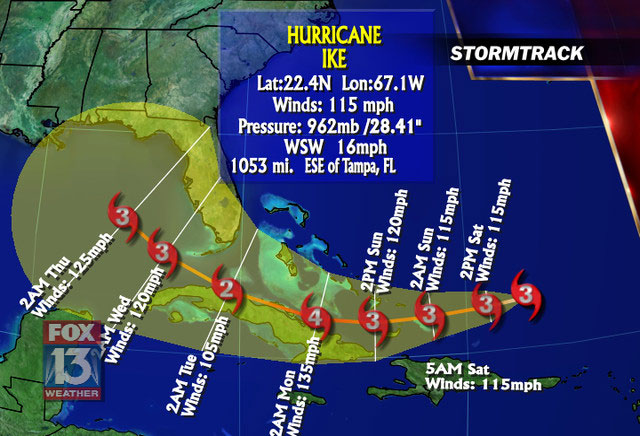 hurricane path