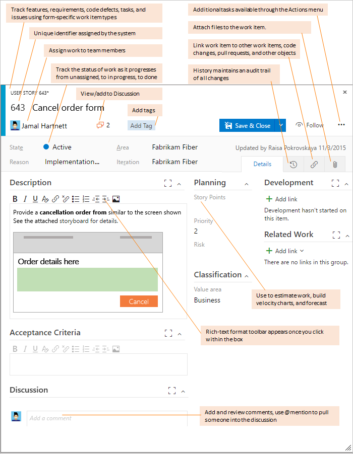 Add Work Item Azure DevOps