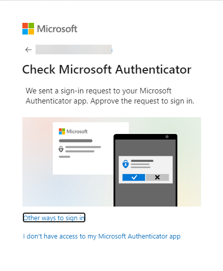 Microsoft Account Check Microsoft Authenticator Dialog