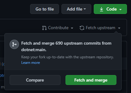 GitHub Fetch Upstream confirm