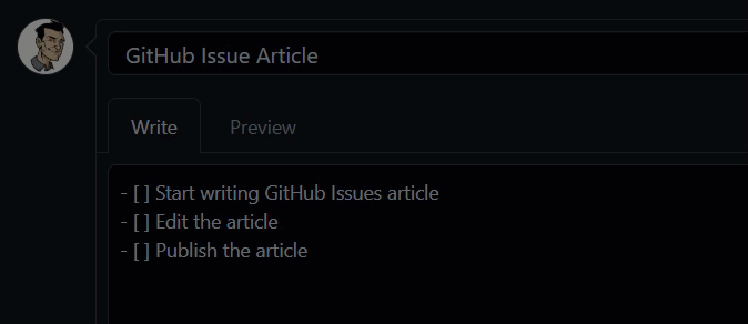 GitHub Issue Checklist Animation