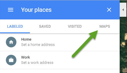 Google Maps Your Places