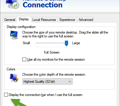 How To Hide The Connection Bar In Remote Desktop Connection Rdp Blog