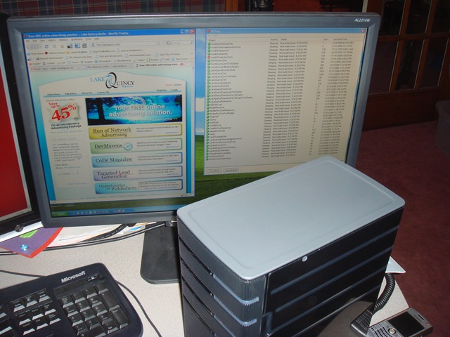 home server on desk