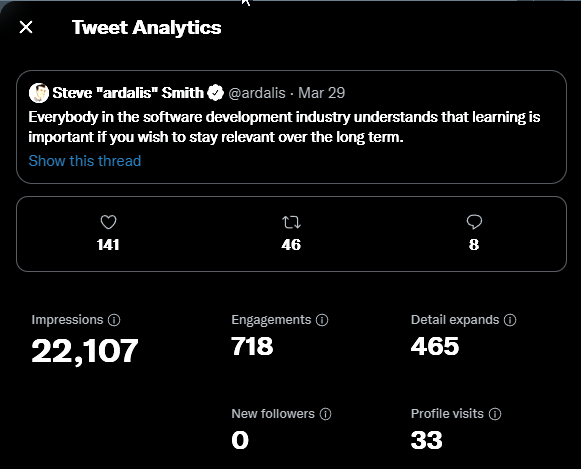twitter thread analytics screenshot