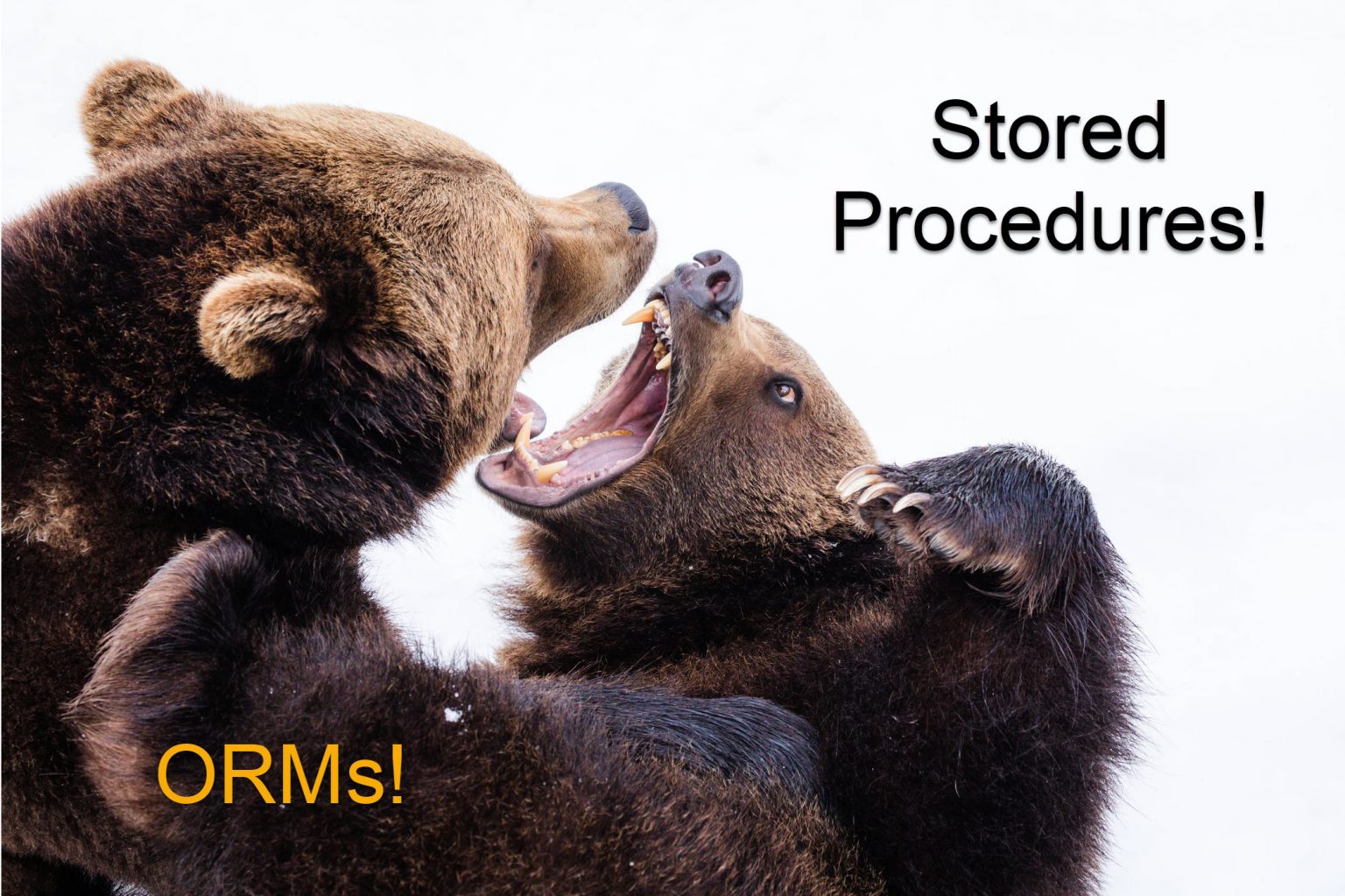 ORMS vs. Stored Procedures