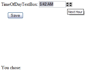 TimeOfDayTextBox