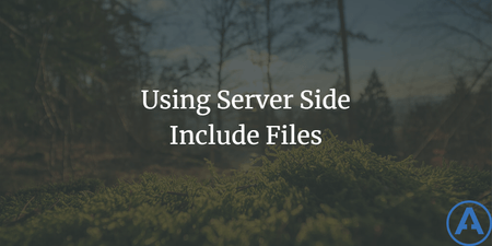 featured image thumbnail for post Using Server Side Include Files