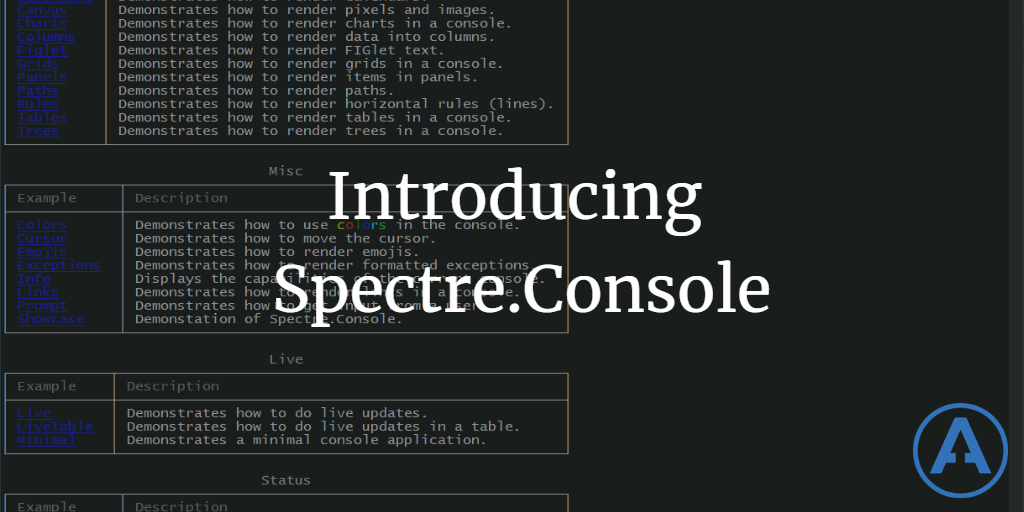 Introducing Spectre.Console