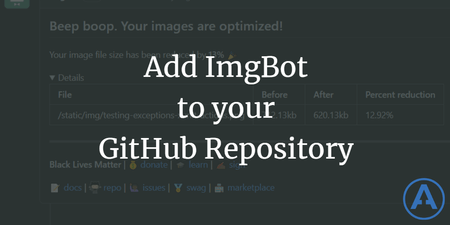 featured image thumbnail for post Add ImgBot to your GitHub Repository