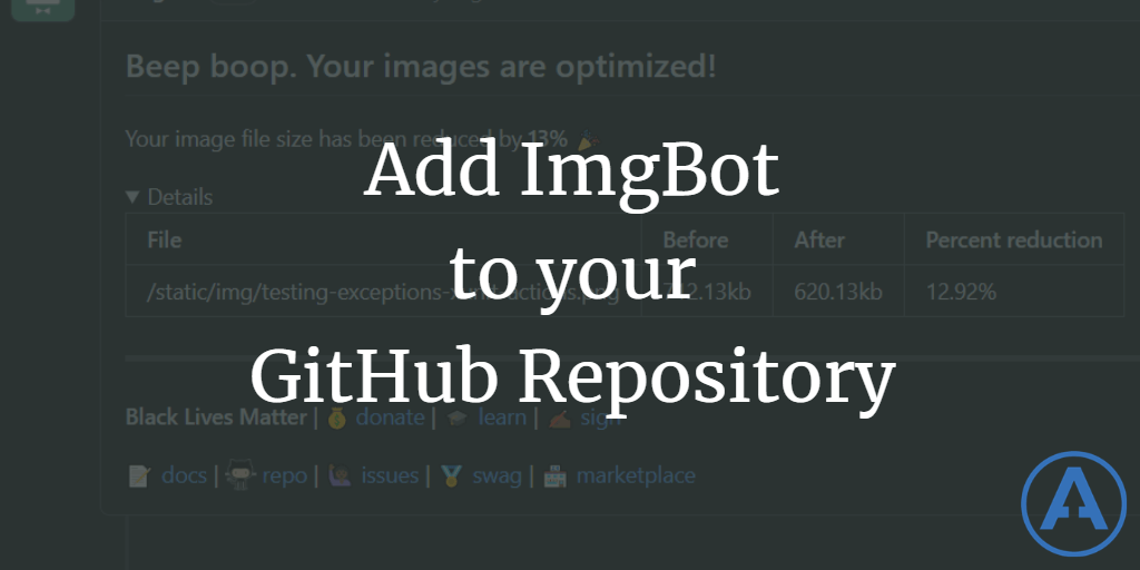 Add ImgBot to your GitHub Repository