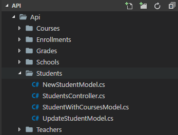 API Feature Folders