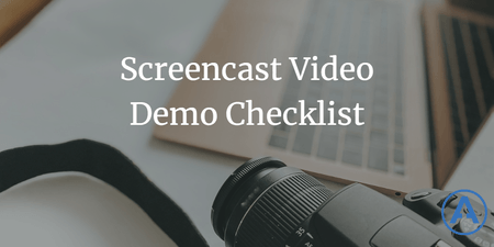 featured image thumbnail for post Screencast Video Demo Checklist
