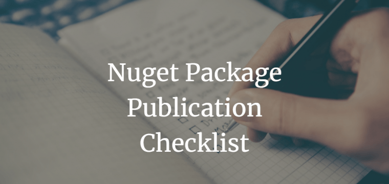 Nuget Publication Checklist