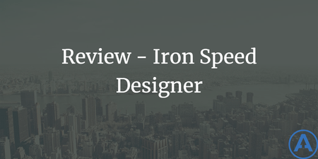 featured image thumbnail for post Review - Iron Speed Designer