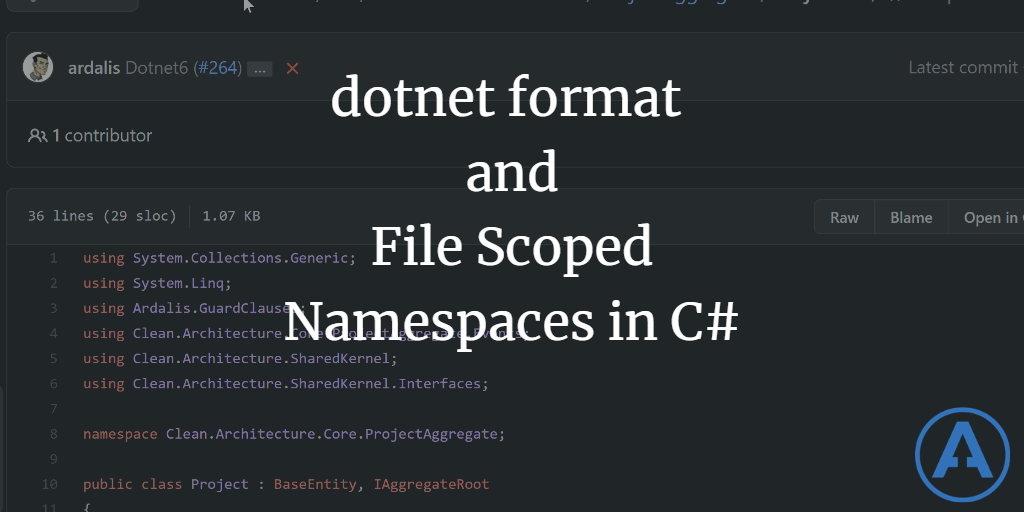 dotnet-format-and-file-scoped-namespaces-blog