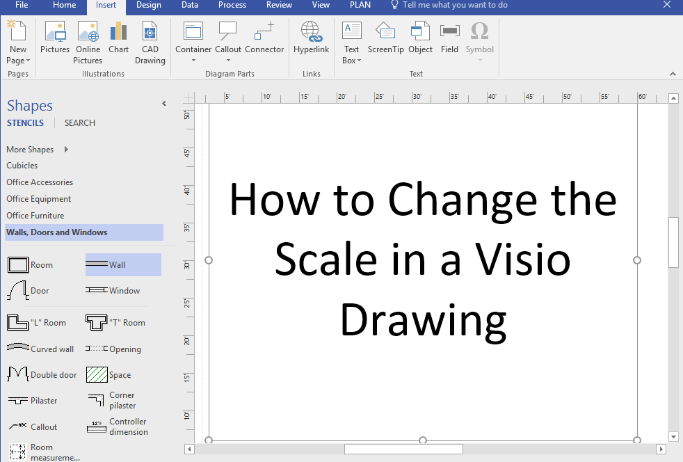 Visio Scale Drawing Floor Plan Image To U