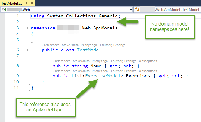 Your API and View Models Should Not Reference Domain Models