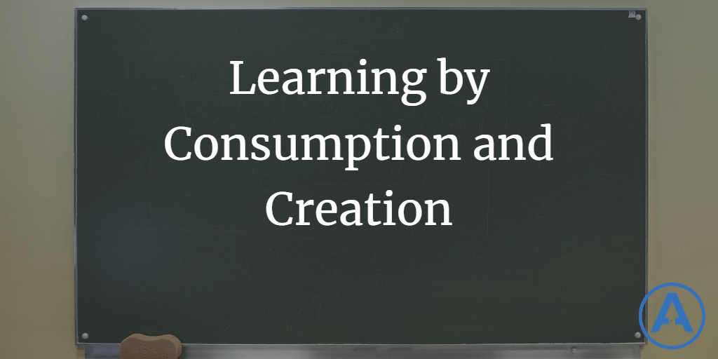 Learning by Consumption and Creation